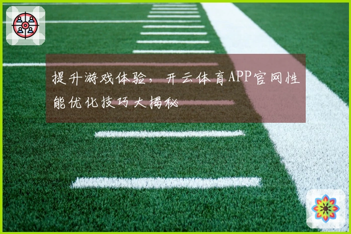 提升游戏体验，开云体育APP官网性能优化技巧大揭秘